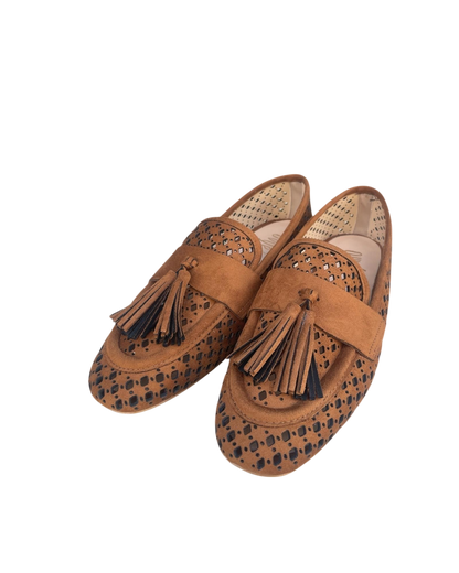 Mocassino traforato con nappine art. LF918K046 OVYE