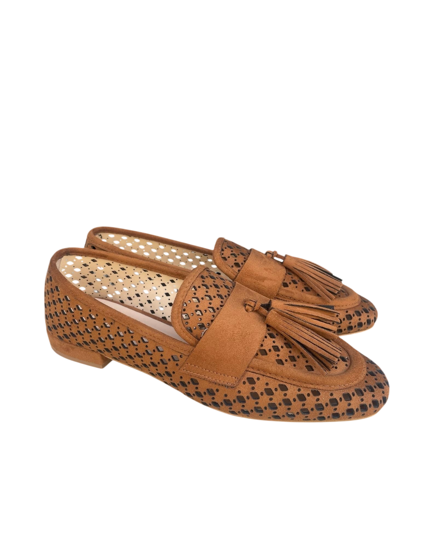 Mocassino traforato con nappine art. LF918K046 OVYE