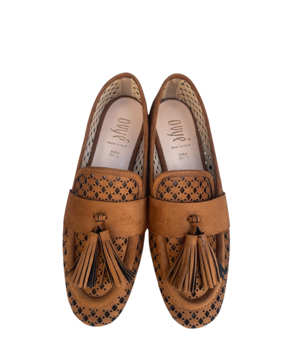 Mocassino traforato con nappine art. LF918K046 OVYE