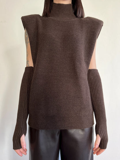 Gilet con manicotti art. 77332F VICOLO