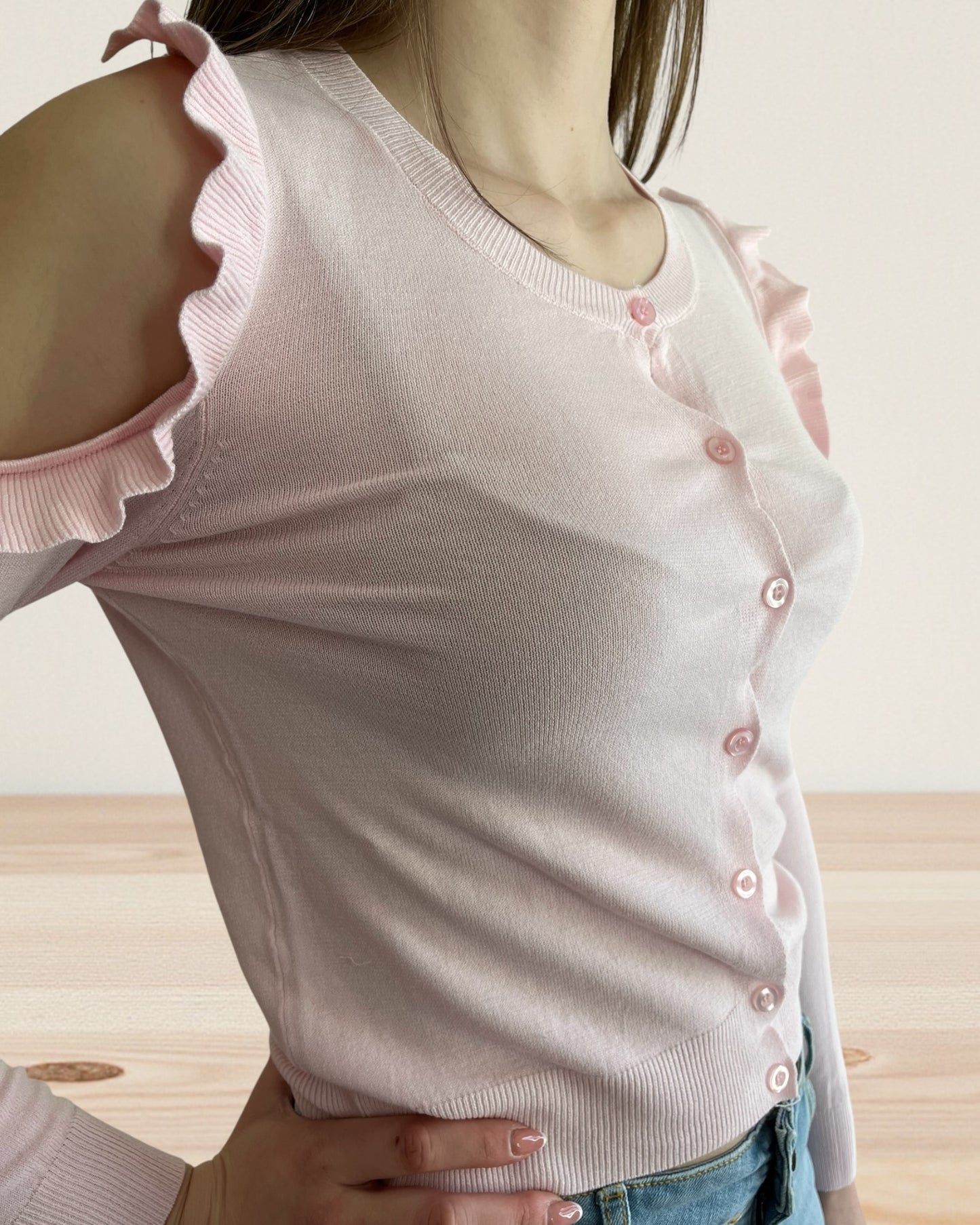 Maglia con cut out spalle art. 2AB2168 VICOLO