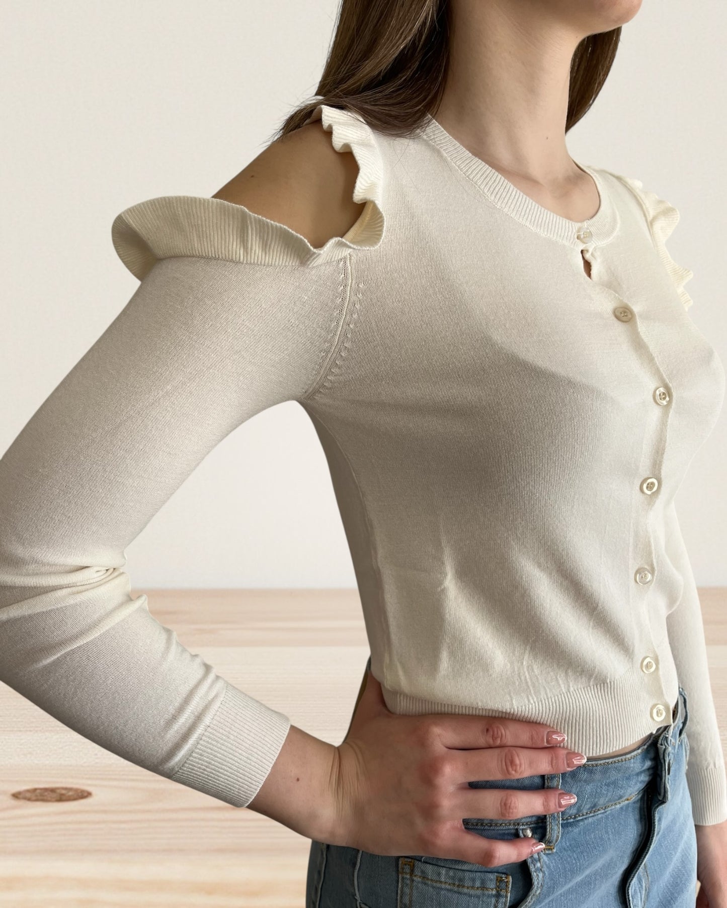 Maglia con cut out spalle art. 2AB2168 VICOLO