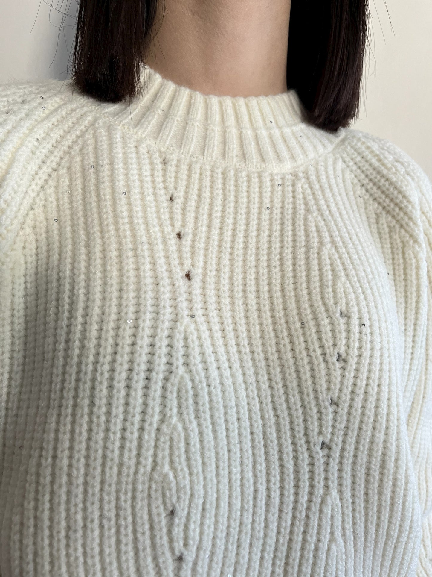 Maglia con mini paillettes art. M223Y091X DIXIE