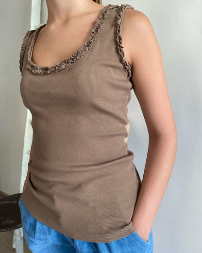 Canotta con ruches art. 720178 CHEAP&CHIC