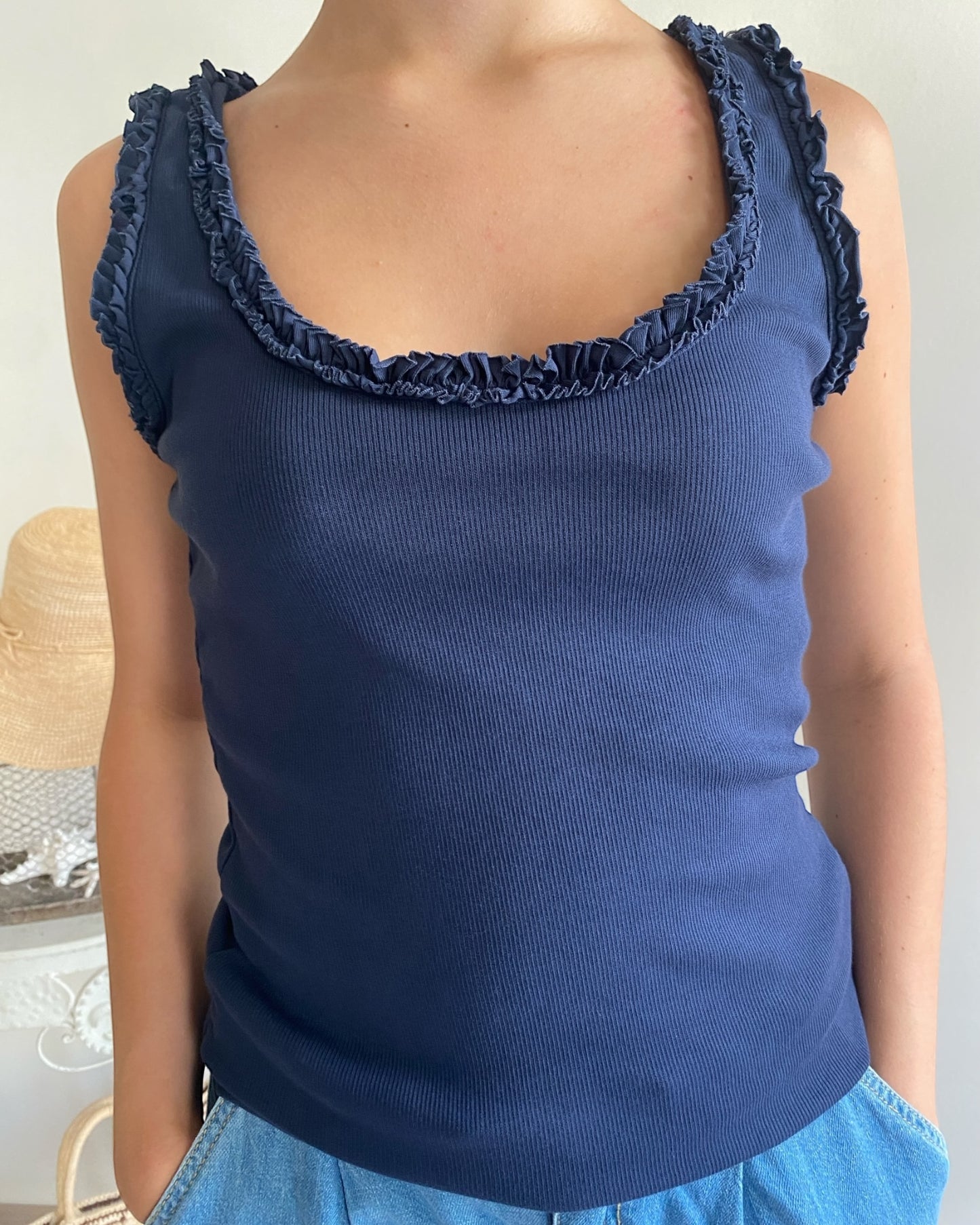 Canotta con ruches art. 720178 CHEAP&CHIC