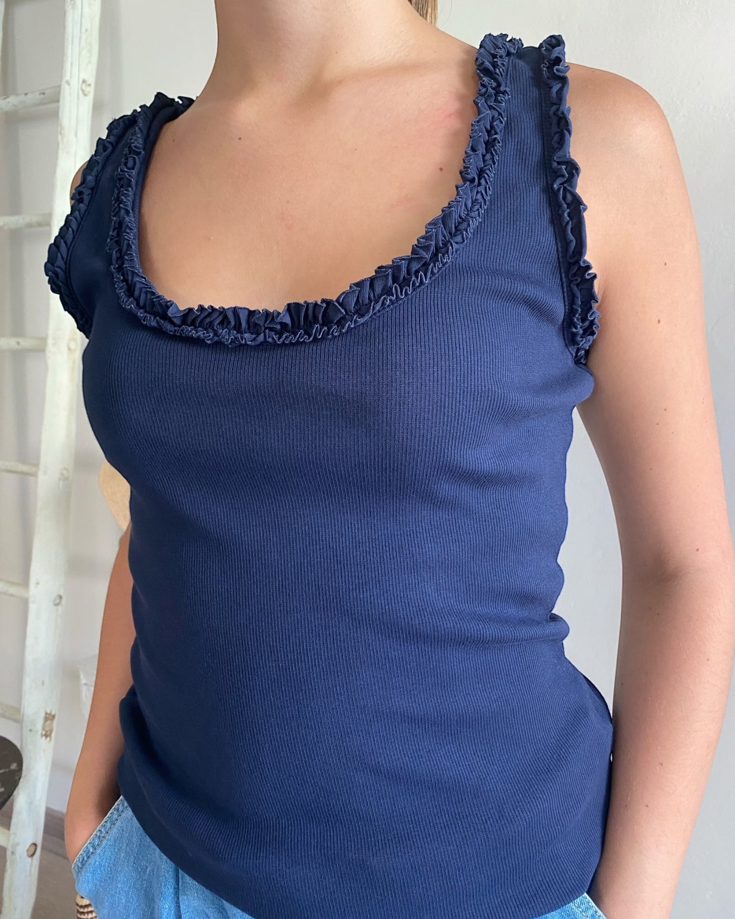 Canotta con ruches art. 720178 CHEAP&CHIC
