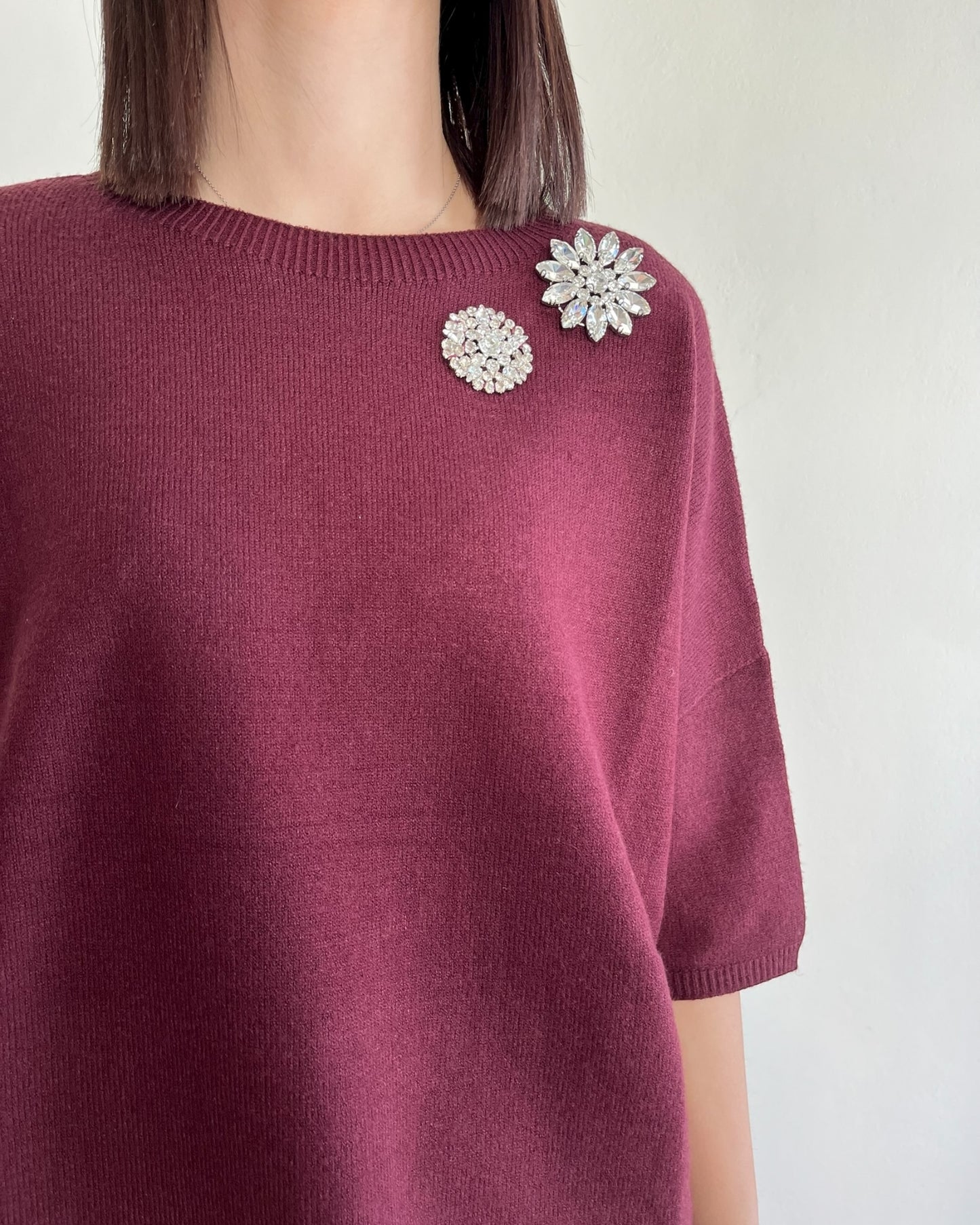 Maglia scatoletta con cabocon art. M833Y136X DIXIE