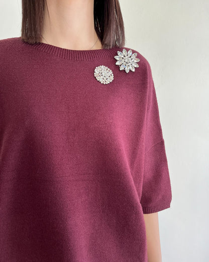 Maglia scatoletta con cabocon art. M833Y136X DIXIE