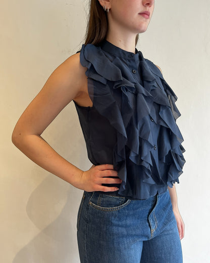 Blusa con rouches art. 27147 CHEAP&CHIC