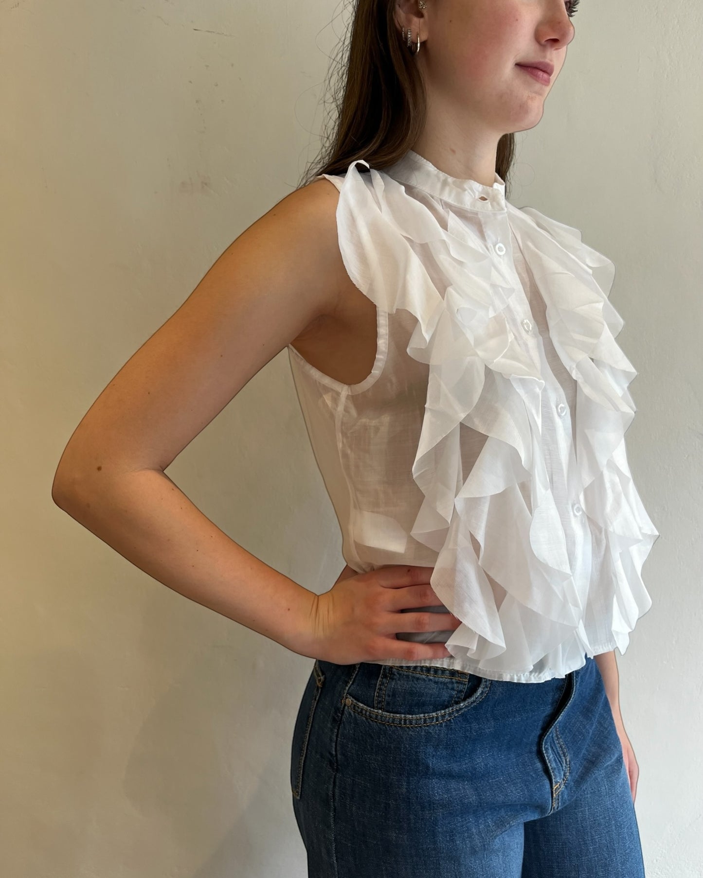 Blusa con rouches art. 27147 CHEAP&CHIC