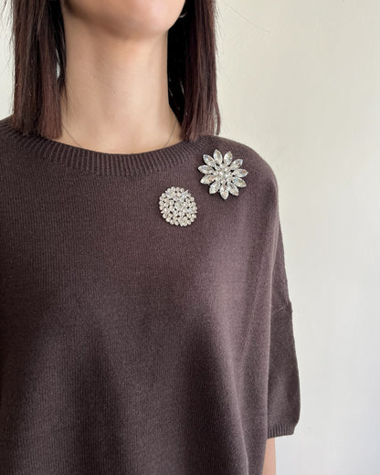 Maglia scatoletta con cabocon art. M833Y136X DIXIE