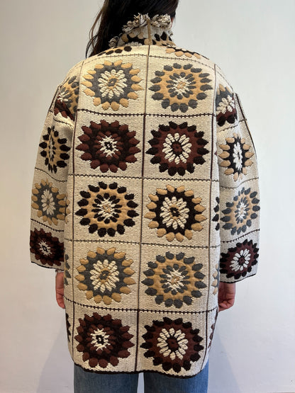 Cardigan lungo in fantasia art RI8LS1 KING KONG