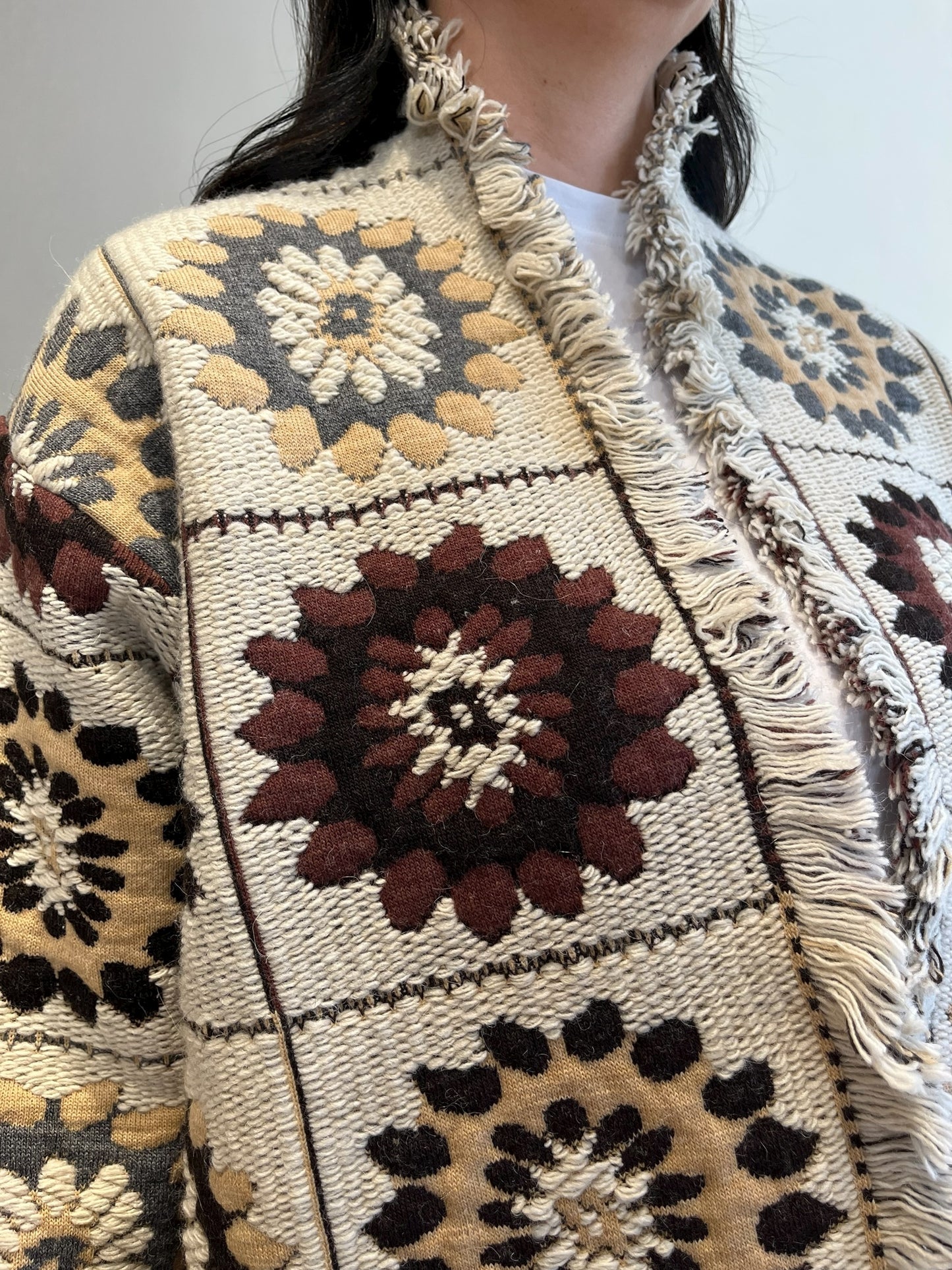 Cardigan lungo in fantasia art RI8LS1 KING KONG