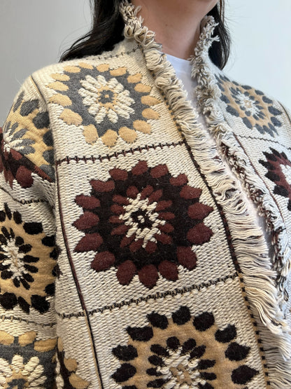 Cardigan lungo in fantasia art RI8LS1 KING KONG