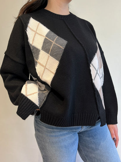 Maglia scatoletta rombi art. W5HMJ39A373 MOTEL