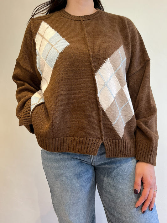 Maglia scatoletta rombi art. W5HMJ39A373 MOTEL