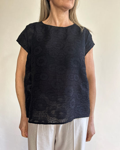 T-shirt pizzo art. L18XBE ROBIN Lola by SANDRO FERRONE