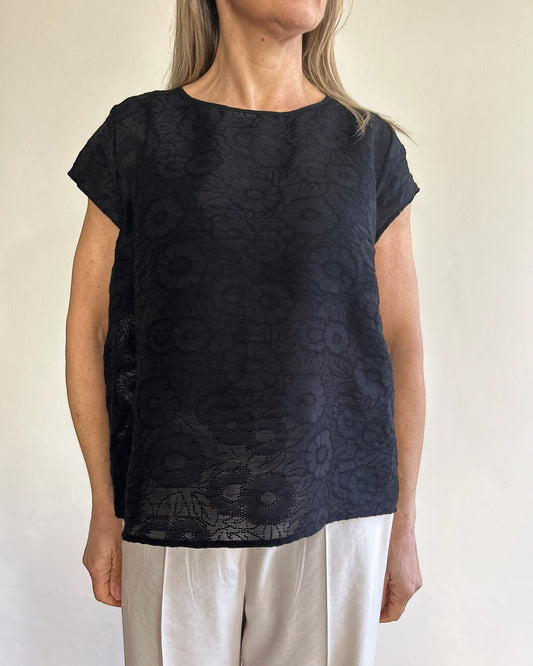 T-shirt pizzo art. L18XBE ROBIN Lola by SANDRO FERRONE