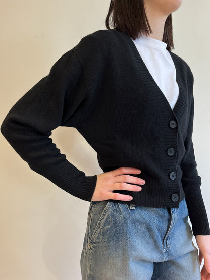 Cardigan crop scollo V art. 77282F VICOLO