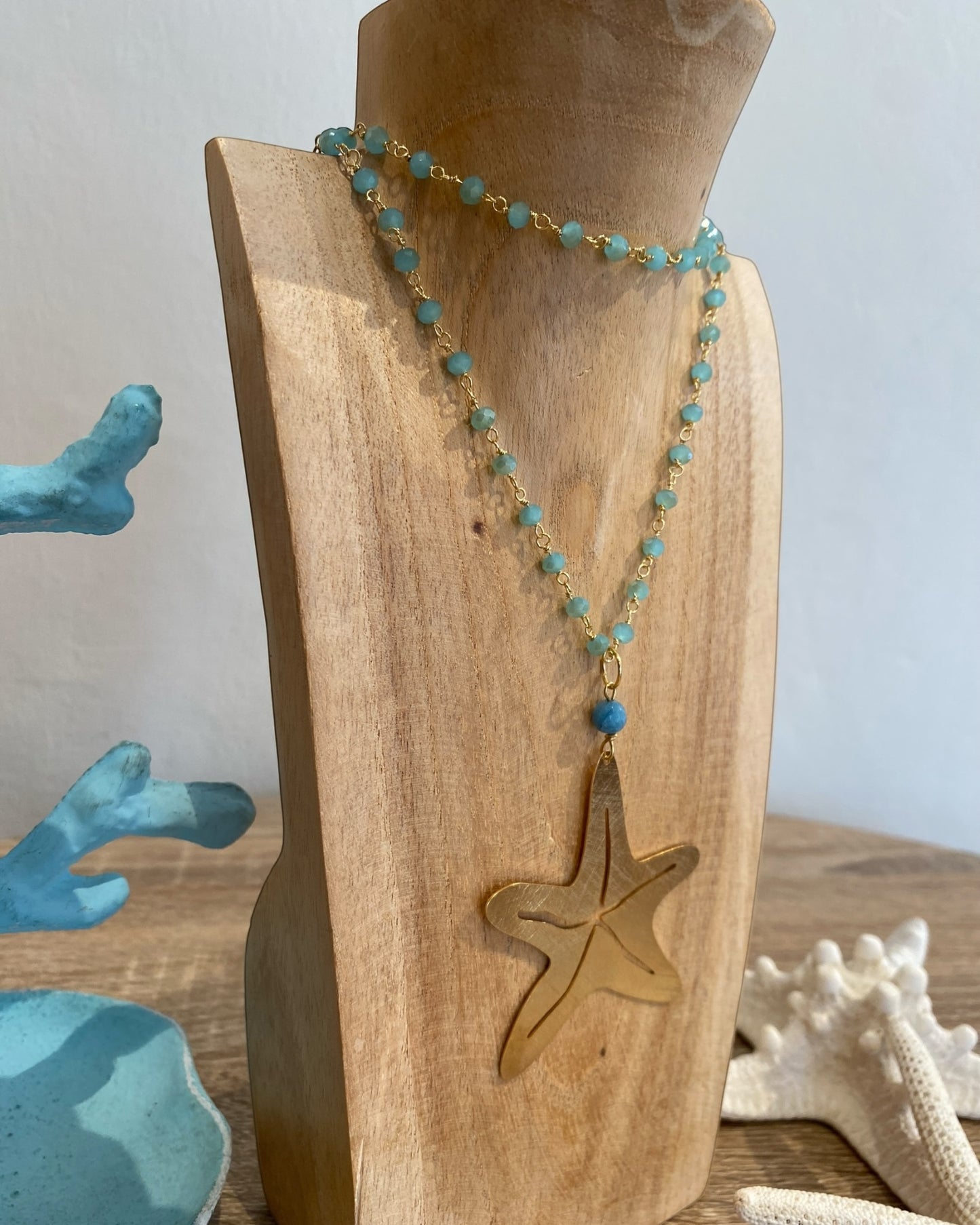 Collana lunga STELLA MARINA dí BARBARA BURGIO