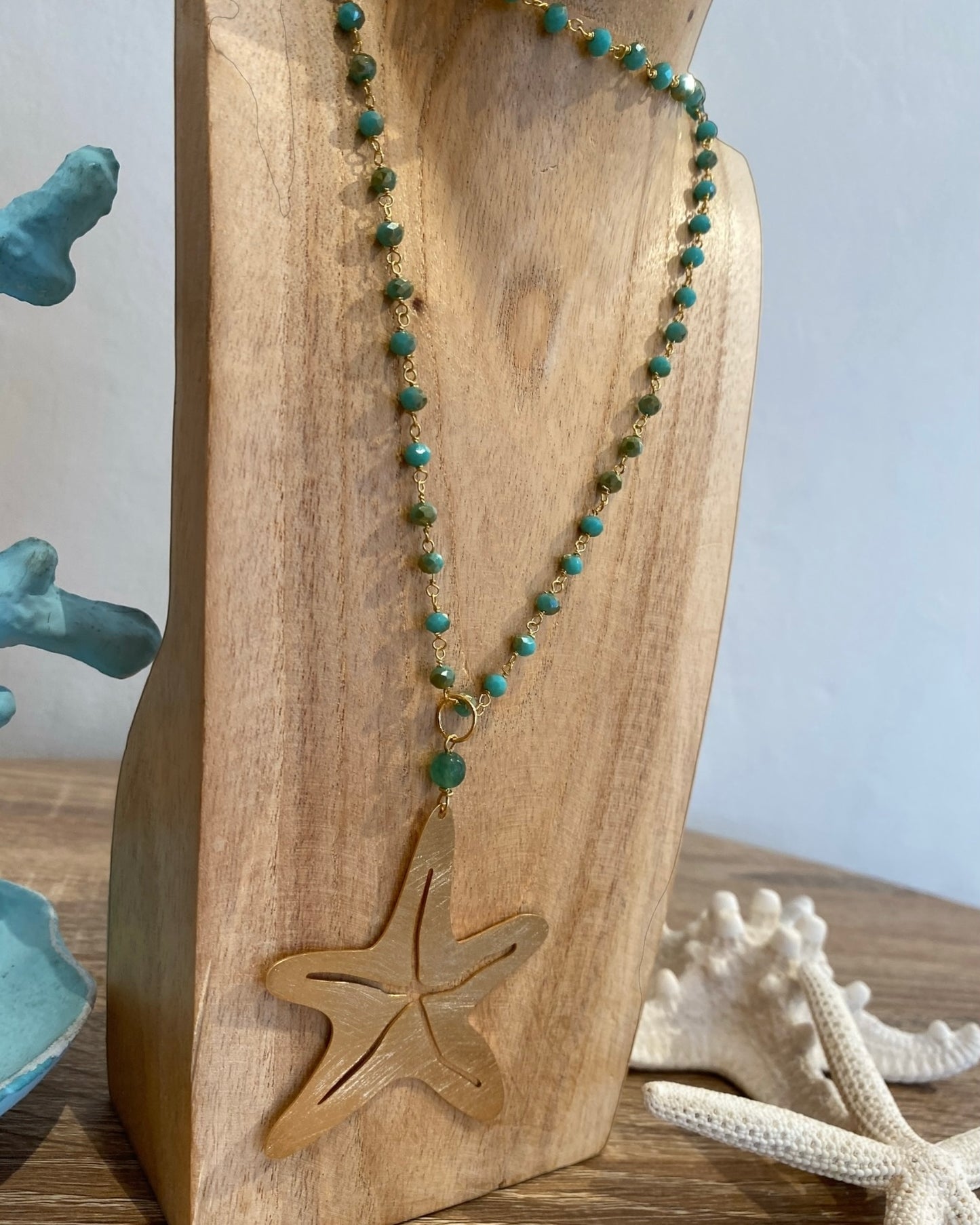 Collana lunga STELLA MARINA dí BARBARA BURGIO