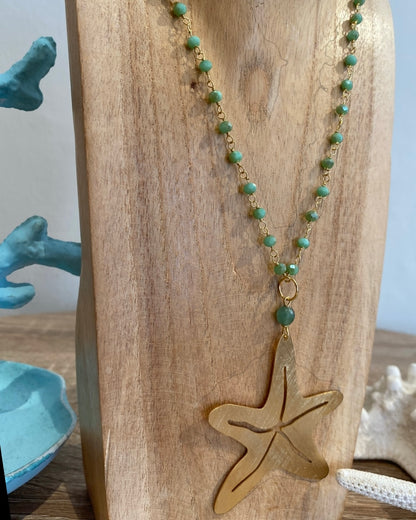 Collana lunga STELLA MARINA dí BARBARA BURGIO