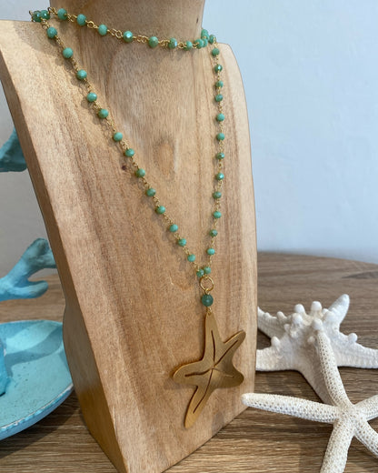 Collana lunga STELLA MARINA dí BARBARA BURGIO