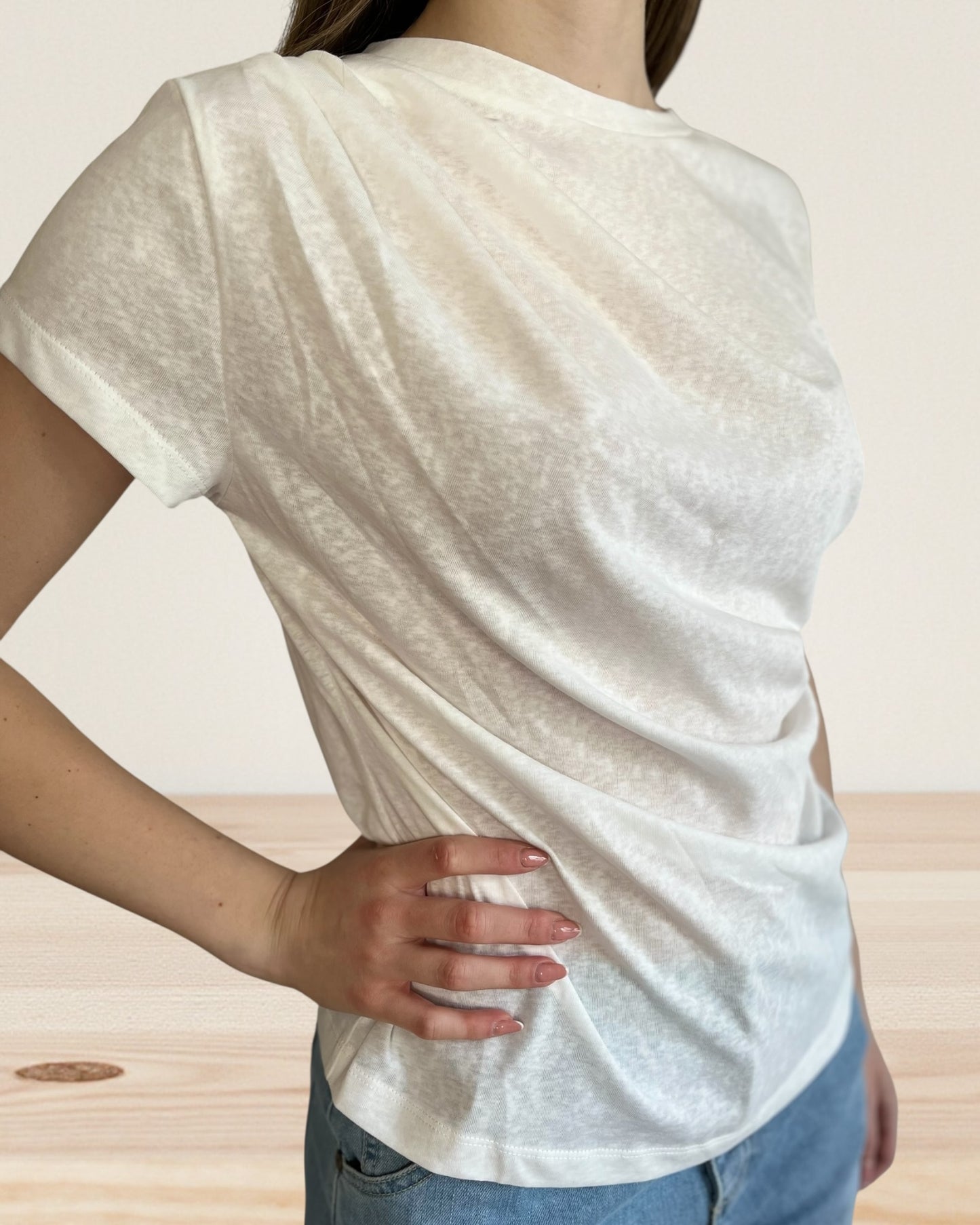 T-shirt con arricciatura art. IRALINE ARTLOVE