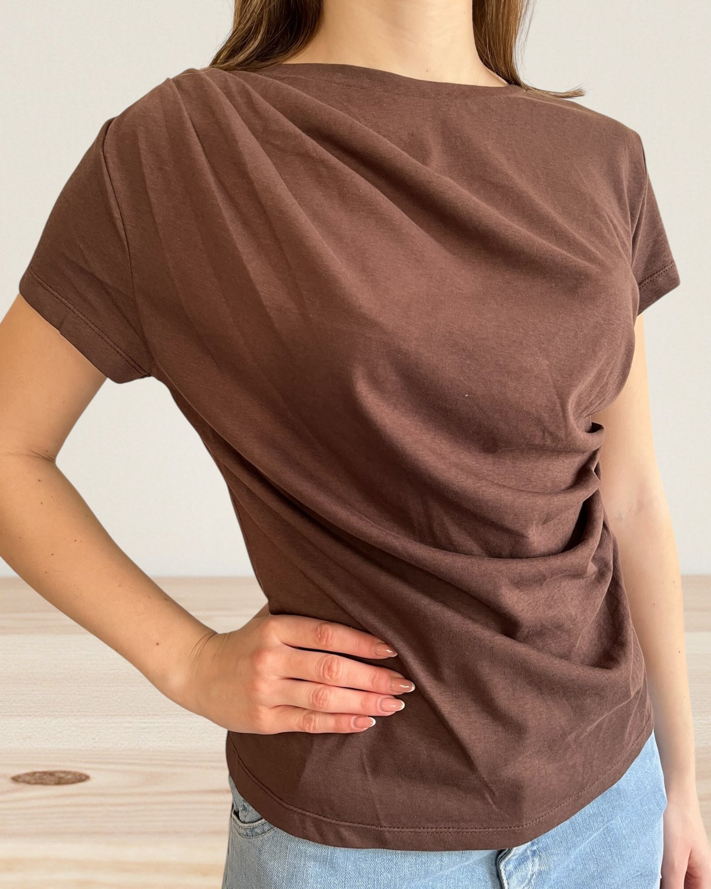 T-shirt con arricciatura art. IRALINE ARTLOVE