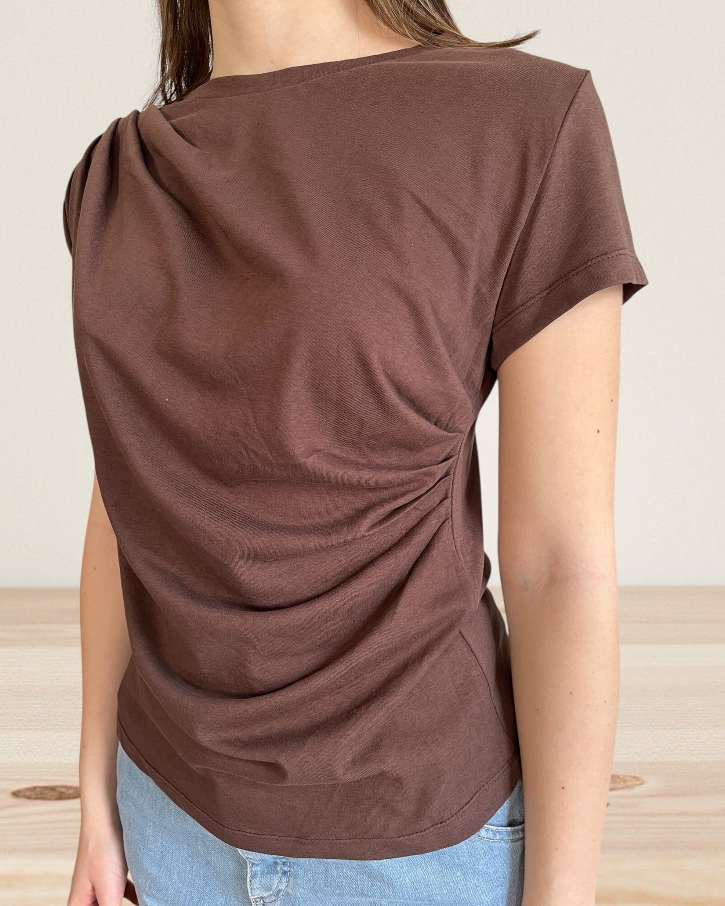 T-shirt con arricciatura art. IRALINE ARTLOVE