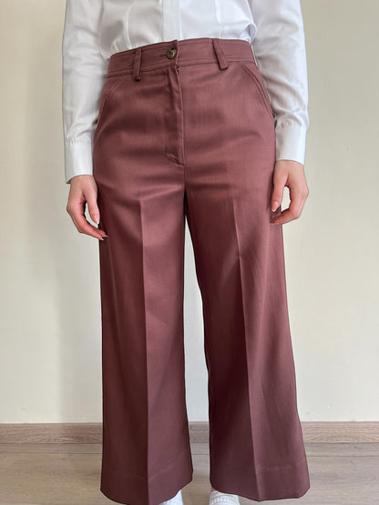 Pantalone cropped in twill art. S31XBF PENDIENTE SANDRO FERRONE