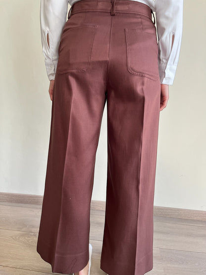 Pantalone cropped in twill art. S31XBF PENDIENTE SANDRO FERRONE