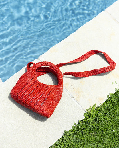 Borsa a mano in rafia con tracolla JADE LIMAIA