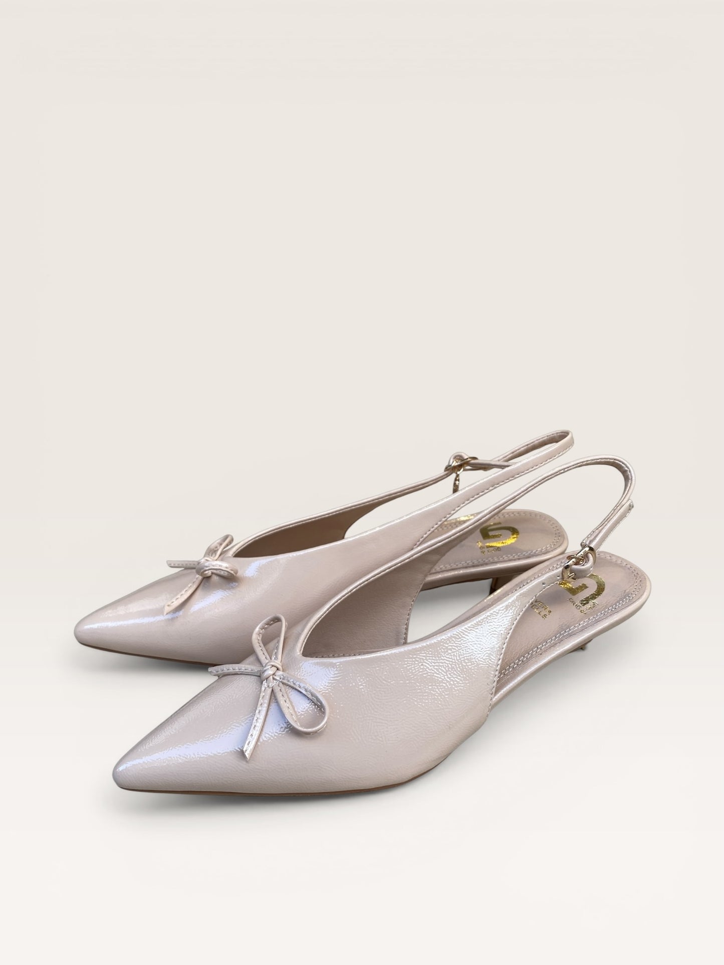 Slingback con fiocco art. GU350 GOLD&GOLD