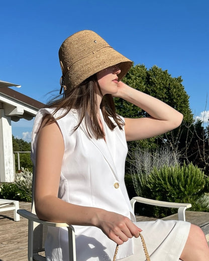Cappello rafia art. AM148 BOB LE VOYAGE EN PANIER