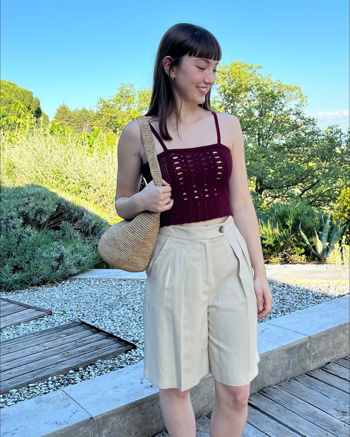 Top con bottoni art. 7AB7088 VICOLO