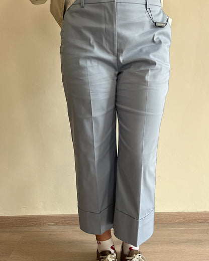Pantalone cropped in cotone con risvolto art. L15XBF NOEMI Lola by Sandro FERRONE