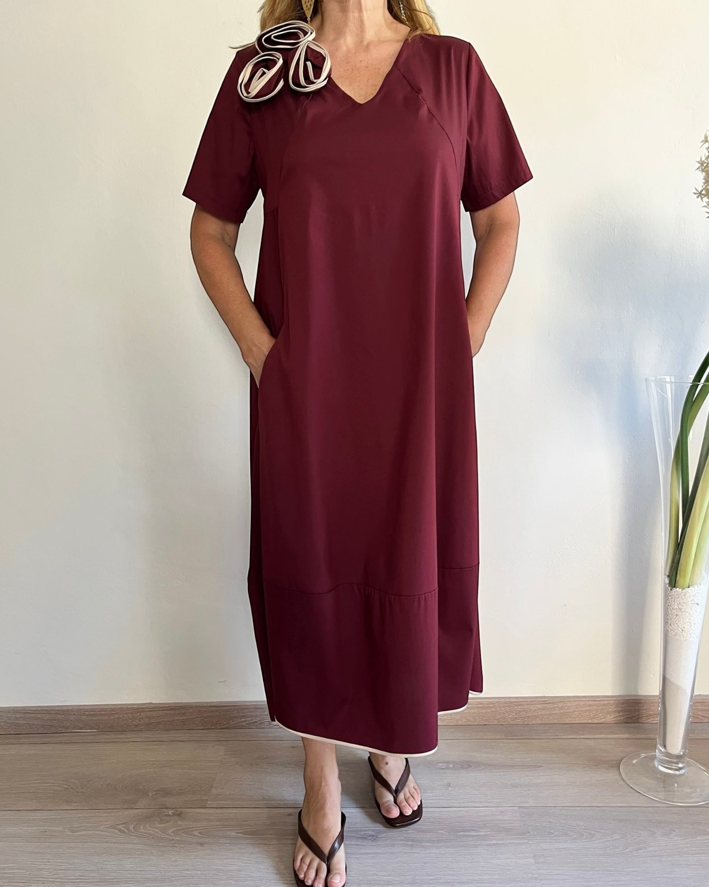 Abito midi con fiori art. SVELATO BARBARA B.