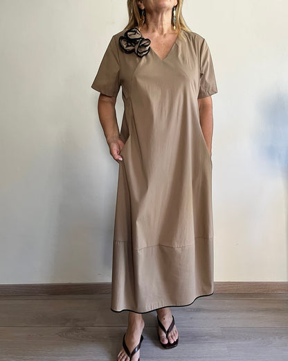 Abito midi con fiori art. SVELATO BARBARA B.