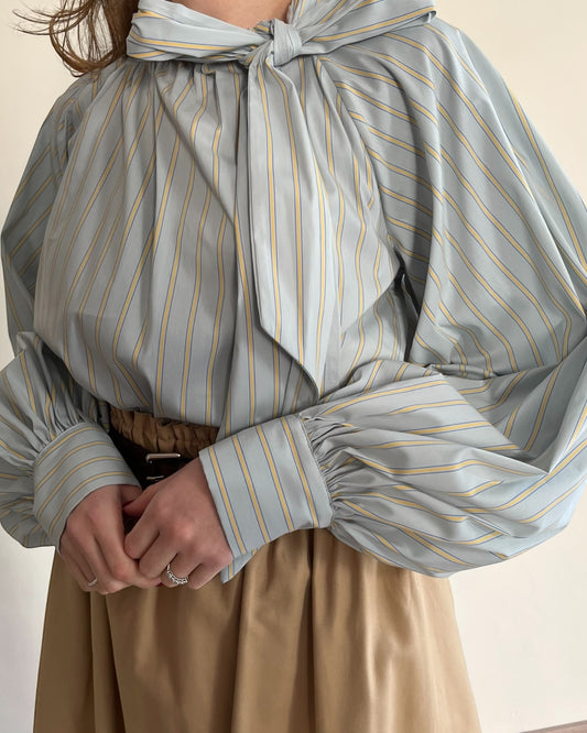Camicia righe con fiocco art. TD0413 VICOLO