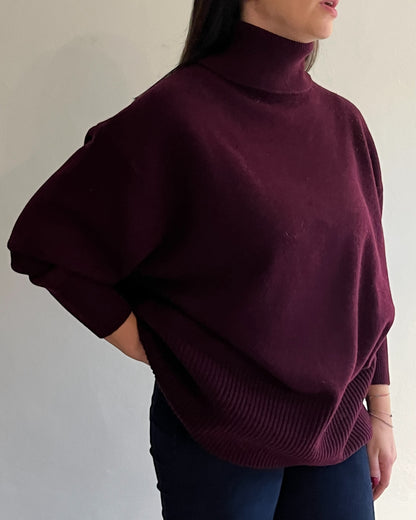 Maglia over collo alto art. WL773AI25 TENSIONE IN