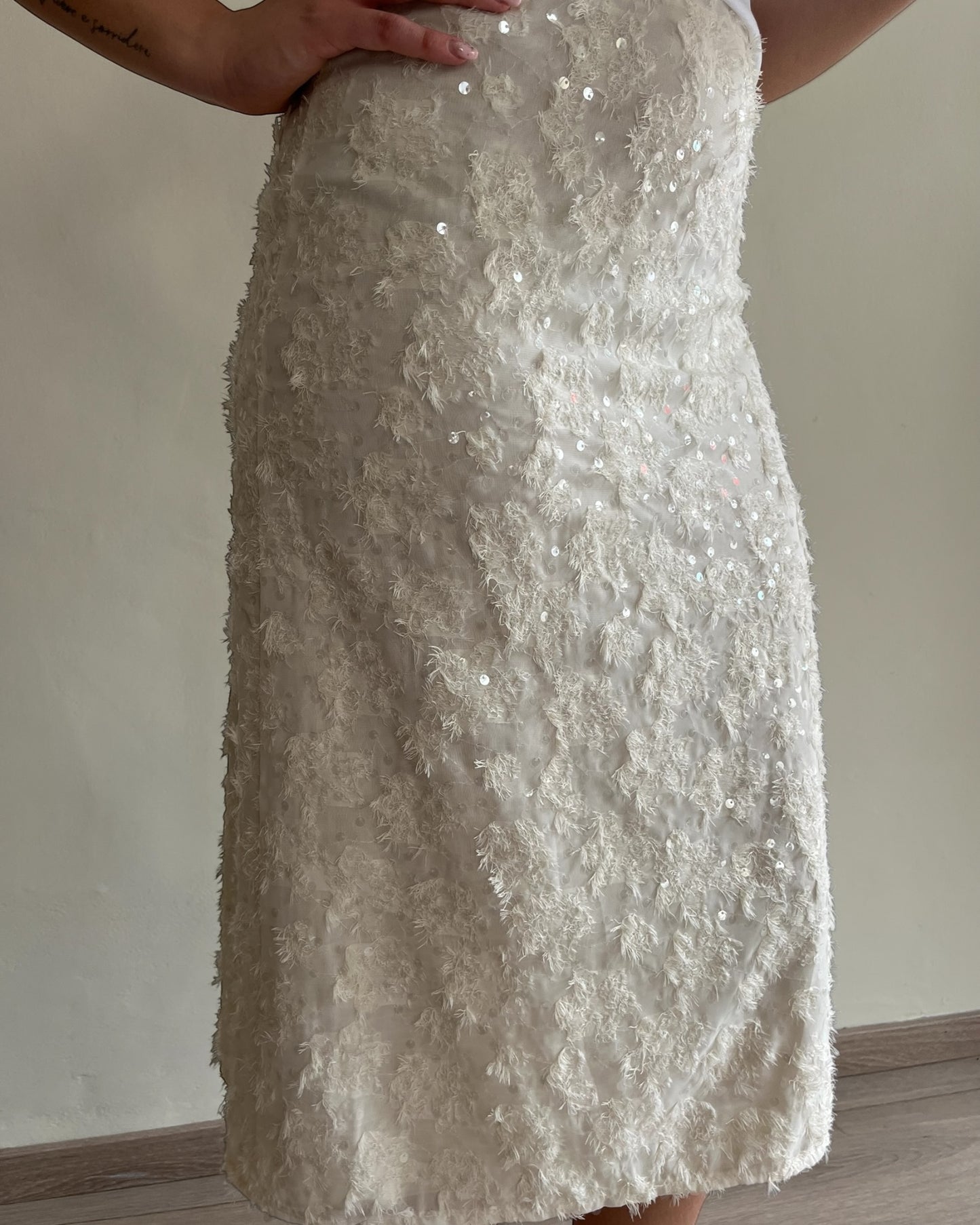Longuette con ricami e paillettes art. N10172MO MOTEL