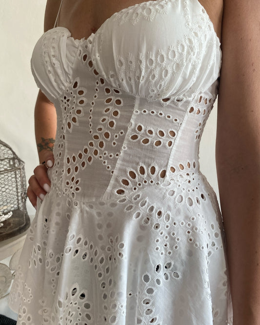 Mini abito sangallo art. 39488 CHEAP&CHIC