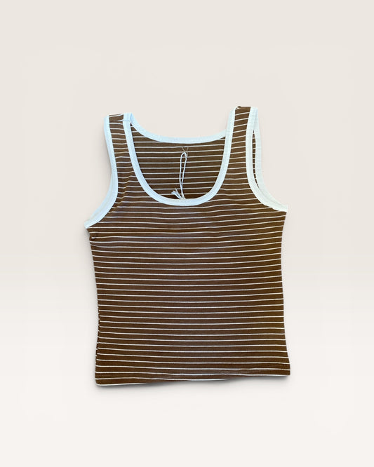 Top micro riga a costine art.AL0660 Cheap&Chic