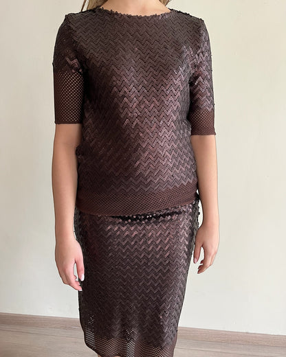 Top con paillettes art. S26T121CAMP TENSIONE IN