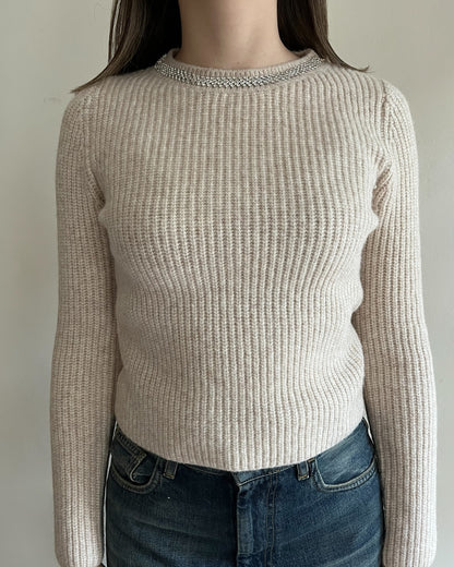 Maglia con cabochon girocollo art. 255C1226 ANIS COLLECTION