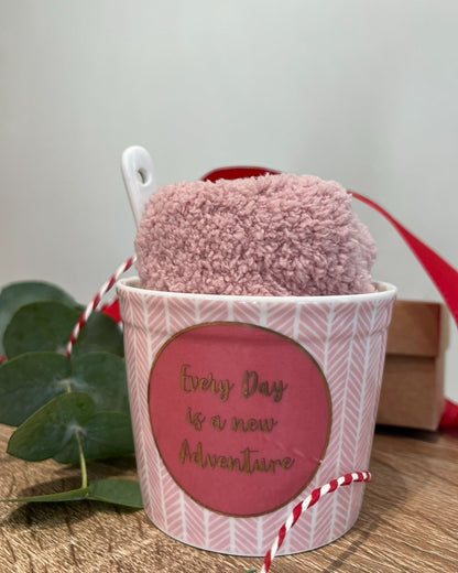 Set natalizio tazza + calzino