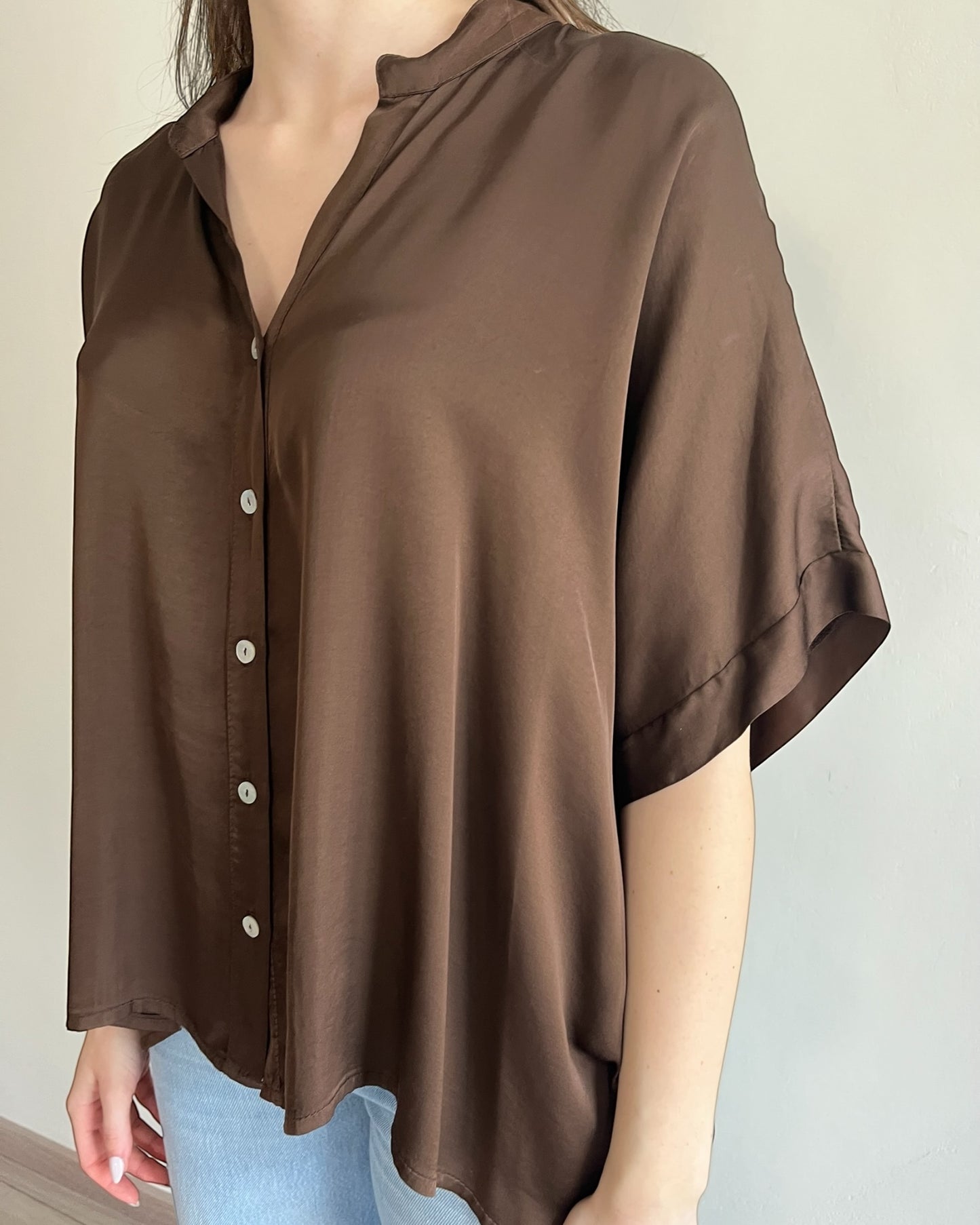 Camicia manica corta raso art. C125C05Q MOTEL