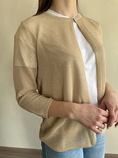 Cardigan traforato lurex art.MA149090 CLARIN SHAVIEN