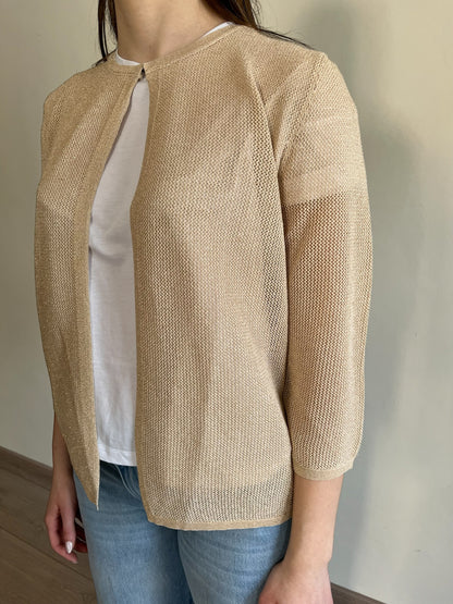 Cardigan traforato lurex art.MA149090 CLARIN SHAVIEN